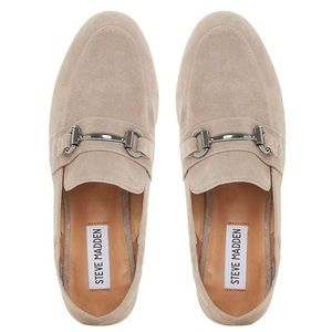 Steve Madden Kerin Grey Suede Loafers